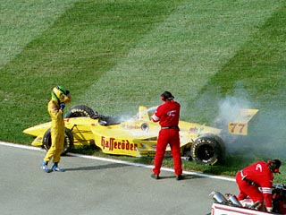 Lola Smoking at the Marlboro 500