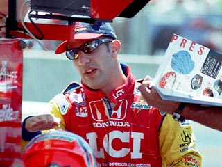 Tony Kanaan in Pit Lane