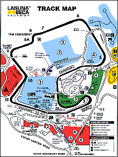 Laguna Seca Map